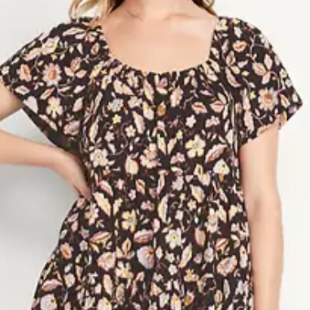 Mini Floral Swing Dress - Picture 7 of 7